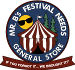 Mr. B's Festival Needs General Store Logo