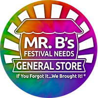 Mr. B's Festival Needs General Store Logo