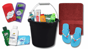 Clean and Comfy Shower Bucket