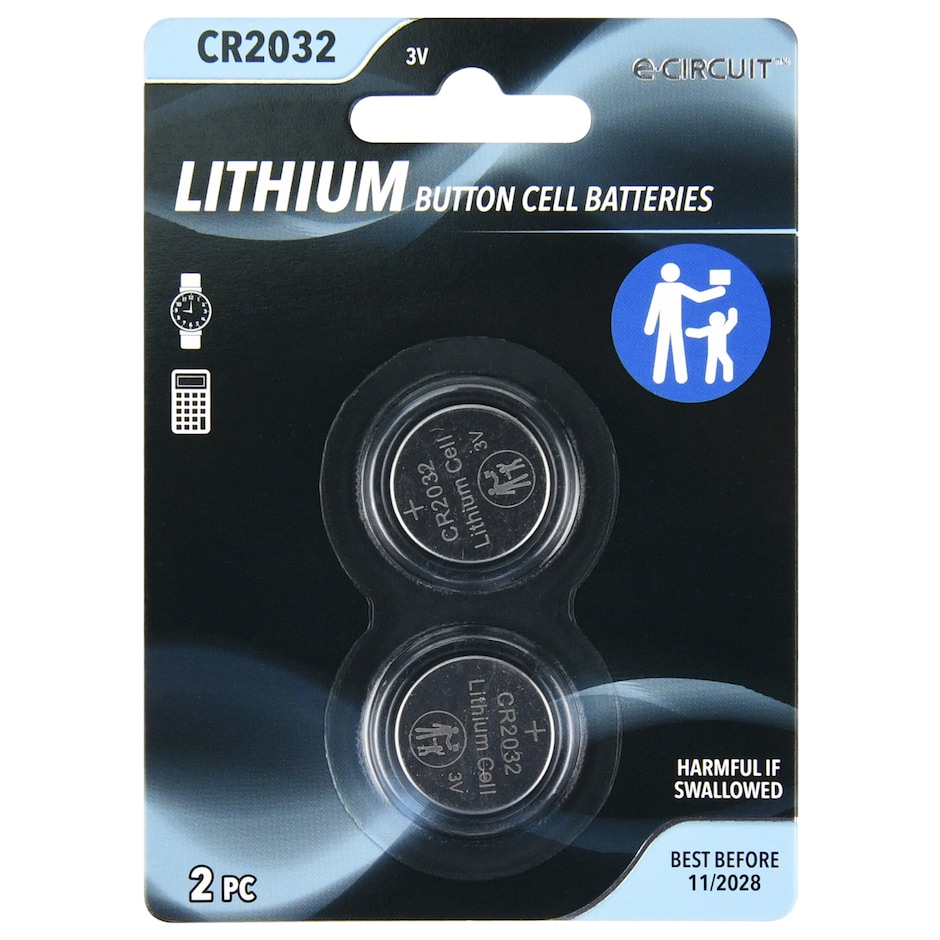 CR2032 Disc Batteries (2 Pack)